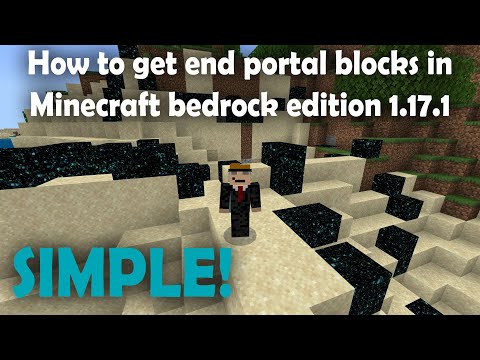 HOW TO GET END GATEWAY BLOCKS IN MINECRAFT BEDROCK EDITION 1.17.1