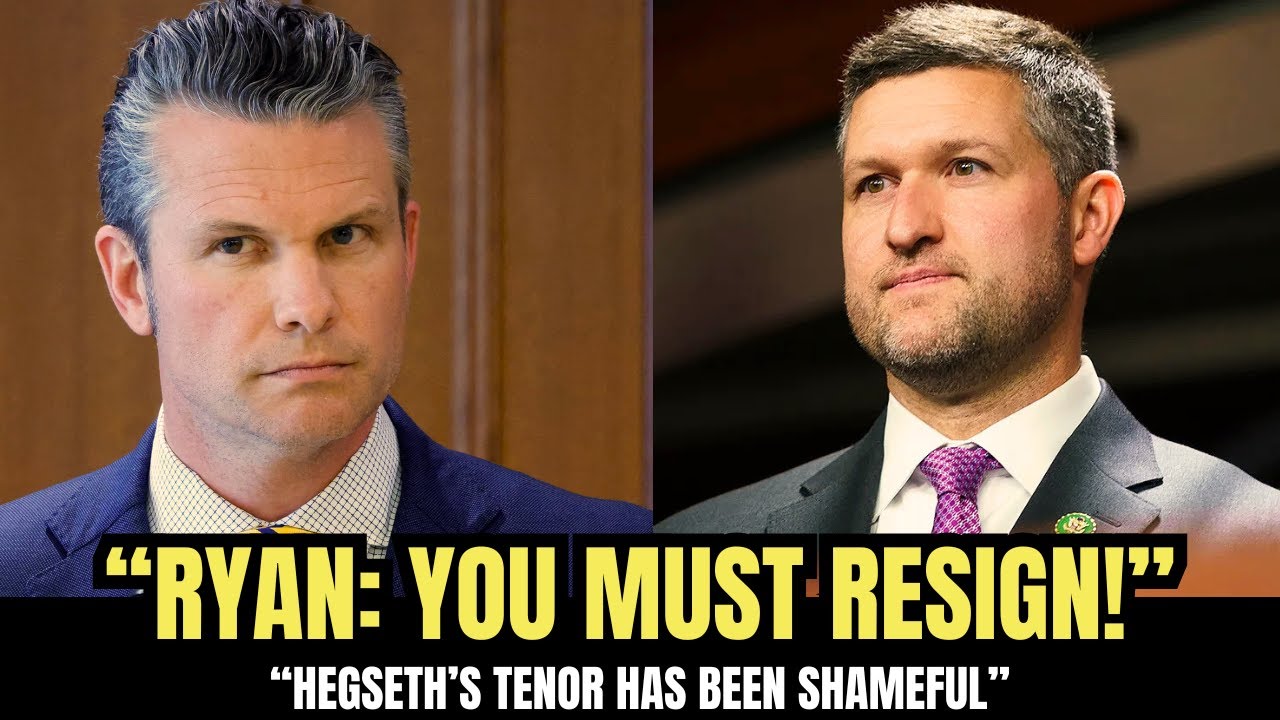 Pat Ryan TORCHES Sec. Pete Hegseth: “You MUST Resign"