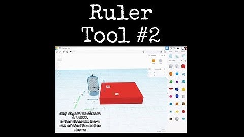 TinkerCAD Tips! Ruler Tool 2.                         #tinkercad #caddesign #3dprintable #3dprinting