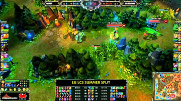 Gambit Gaming vs Evil Geniuses  LCS EU W1D1 Summer Split 2013
