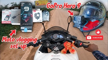 Motovlog setup gopro hero 9 |Moto vlog Setup kaise banate he |vlogging setup with gopro