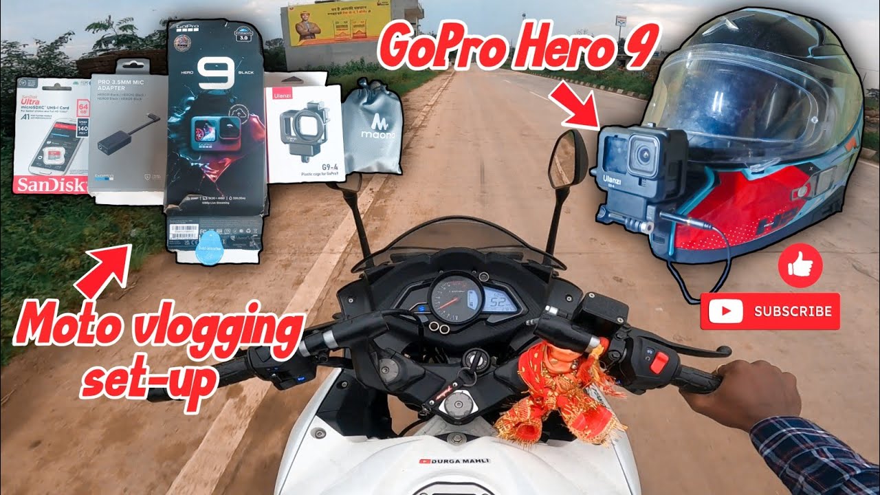 Motovlog setup gopro hero 9 |Moto vlog Setup kaise banate he |vlogging ...