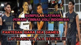 MENGINTIP LATIHAN TIMNAS BOLA VOLI INDONESIA//RIVAN,DIMAS,SIGIT,RENDI,DONI DKK.