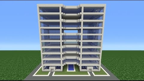 Minecraft Tutorial: How To Make A Modern Hotel -  4