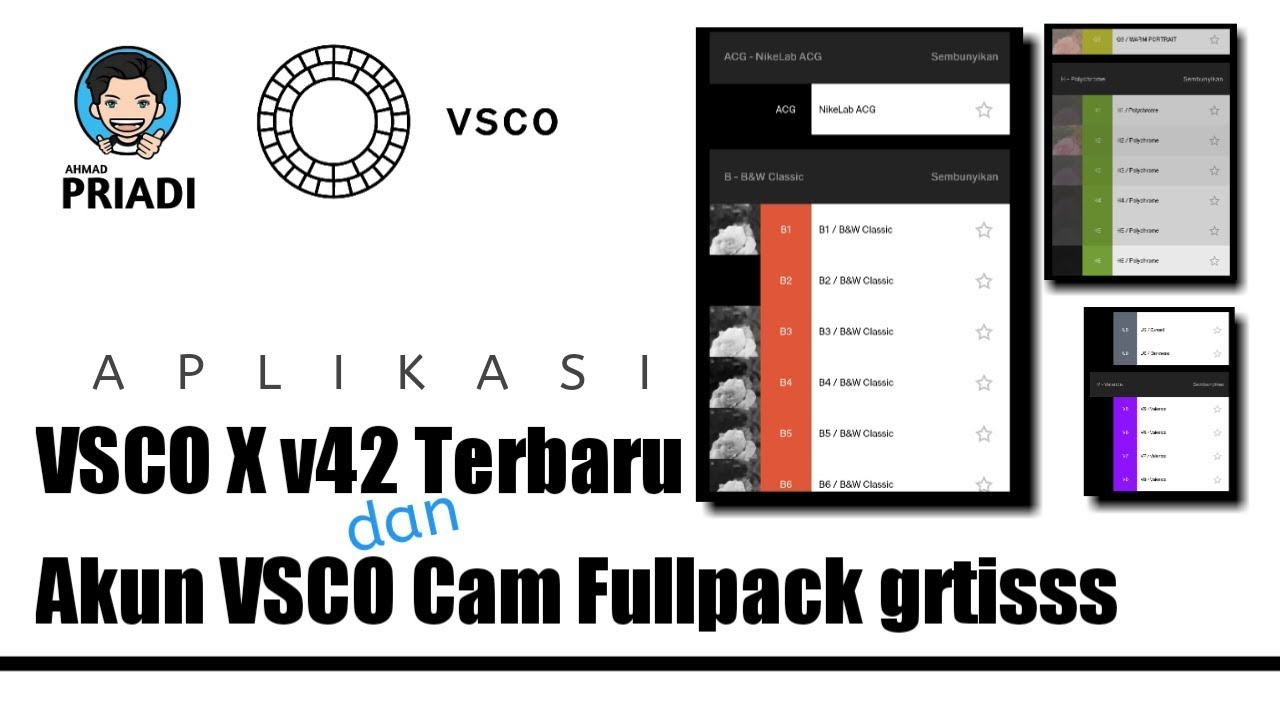 [NEW UPDATE 2018] Download Aplikasi VSCO mod v.42 Fullpack Akun