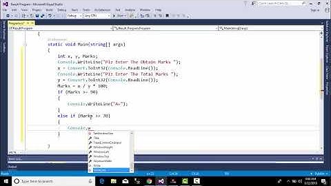 Result in Grade  C# Console Application