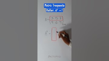 Matriz Traspuesta  #tutorial #algebralineal #matrices