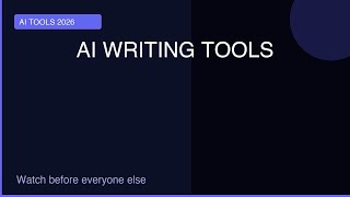 AI Writing Tools