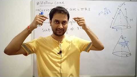 RIGID BODY DYNAMICS (Class XI) MOMENT OF INERTIA OF HOLLOW & SOLID CONE