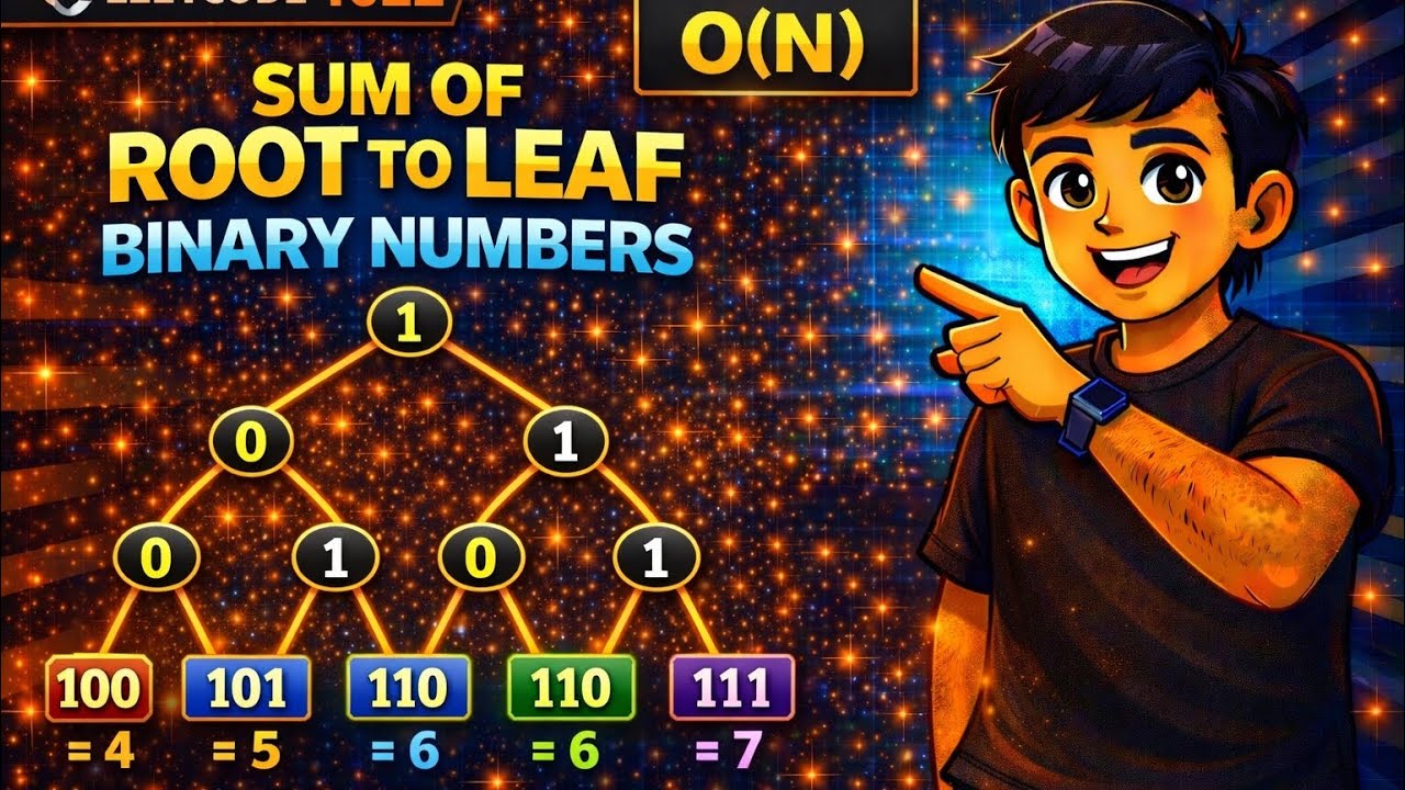 LeetCode 1022 | Sum of Root To Leaf Binary Numbers | DFS + Binary Trick ...