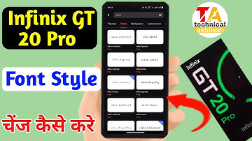 infinix gt 20 pro font style change, infinix gt 20 pro font change kaise kare,free download font