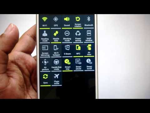 Notification Center and Quick Settings in Samsung Galaxy Note 3