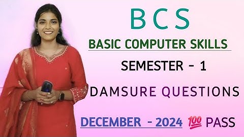 BCS || BASIC COMPUTERSKILLS|| SEMESTER 1 || IMPORTANT QUESTIONS || 💯 PASS || OU ‎@shivanipallela 
