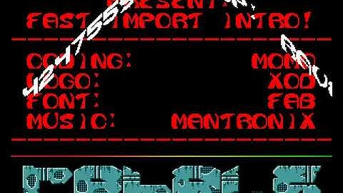 Rebels   Fast Import Intro mp4 HYPERSPIN AMIGA INTRO CRACKTRO DEMO COMMODORE NOT MINE VIDEOS