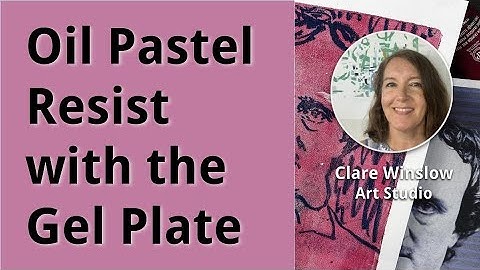 Oil Pastel Resist with Gel Plate - Expressive Portrait