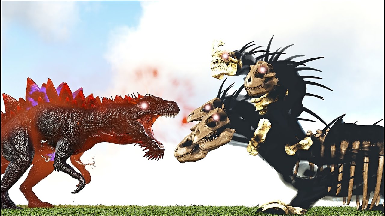 BLOODBATH MACROCERCODRACO BOSS VS VOIDSOUL HYDRA BOSS (ARK SURVIVAL EVOLVED BATTLE)