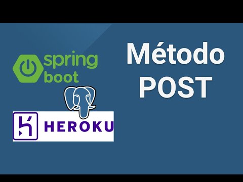 Spring boot Metodo POST y postgres - YouTube