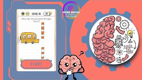 Brain Test: How can the bus pass through there? | Level 55
