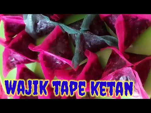 Resep Wajik Tape Ketan Hitam