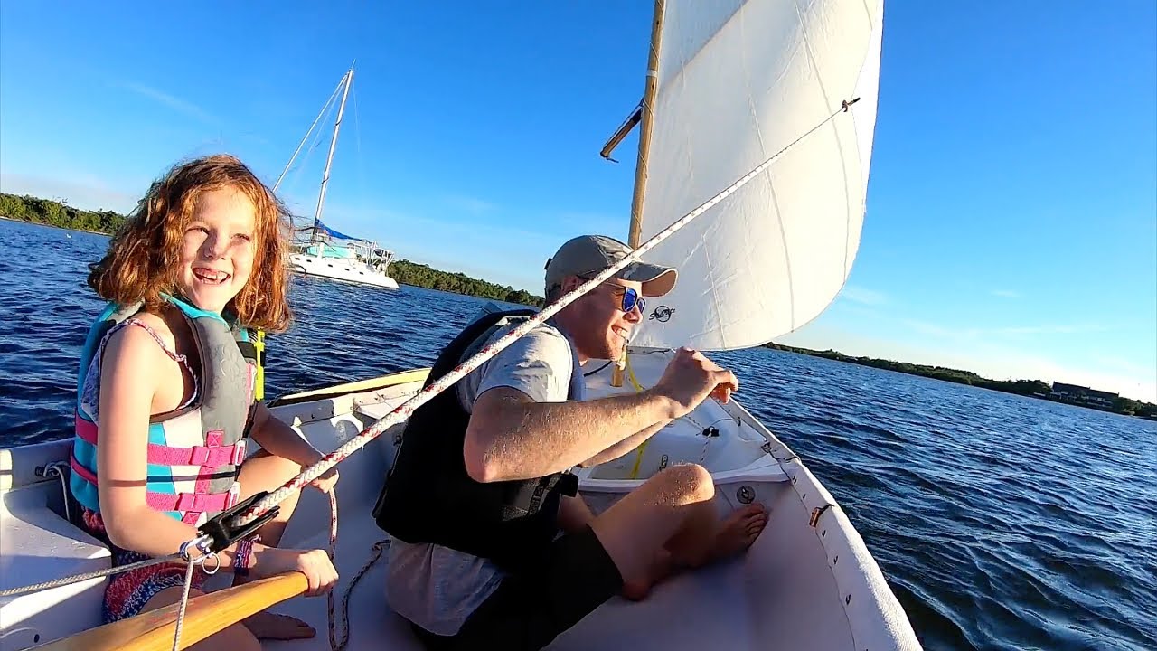 8 Year Old Molly Learning How To Sail A Dinghy | UNEDITED