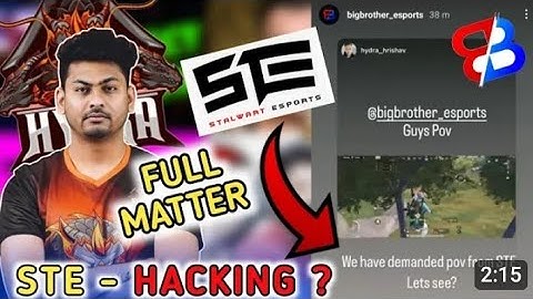 STE esport Use hacking in BGIS??THE GRIND ||Every one called Hacker||@kraftonindiaesports