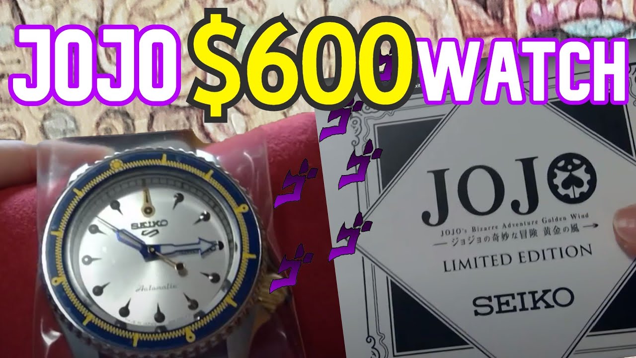 JOJO Bucciarati x Sticky Finger SEIKO Collab Watch Review - YouTube