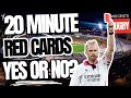 Are 20 minute red cards a good or bad idea for rugby