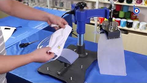 How to print new sublimation fabric masks with PVC eye shields?