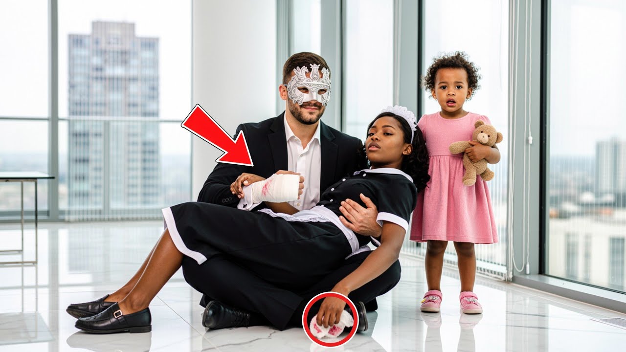 Masked Billionaire Never Smiled In 20 Years, Until He Saw The Maid Faint From Blood While Bandaging.