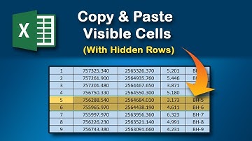How to Copy and Paste Visible Cells Only When You Have Hidden Rows or Cells in Excel