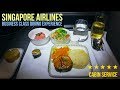 SINGAPORE AIRLINES | REGIONAL BUSINESS CLASS | INFLIGHT DINING