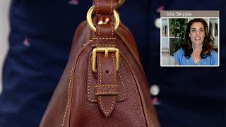 Dooney & Bourke Florentine Leather Side Pocket Hobo on QVC screenshot 5