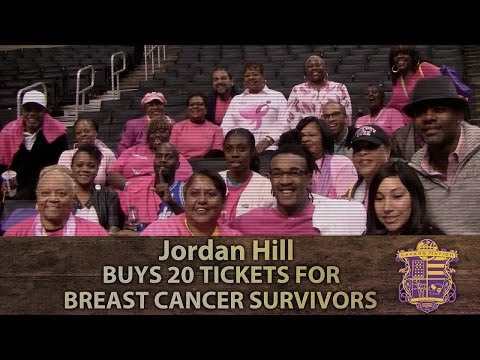 Lakers Jordan Hill Buys 20 Lakers Tickets For Breast Cancer Survivors Meet and Greet