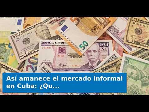 VIDEO: How the informal market in Cuba opens: What is the price of the dollar?