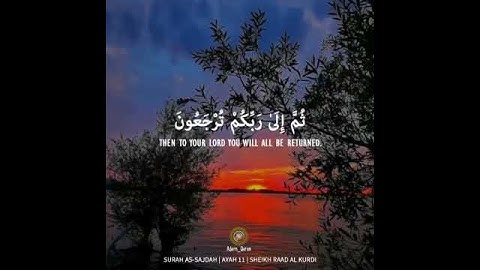 قل يتوفاكم ملك الموت الذي وكل بكم  🌸تلاوة هادئة