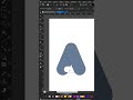 Realistic 3D logo of letter A designed in CorelDraw
