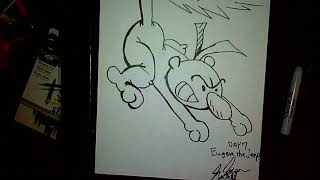 Eugene the Jeep drawing to celebrate POPEYE s 90th