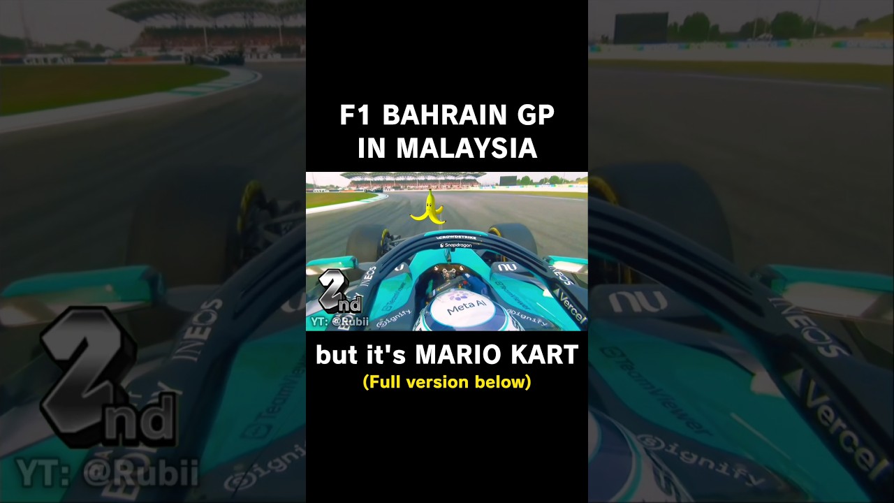 F1 Bahrain GP but it's Mario Kart 🇧🇭🇲🇾 #f1 #f12026 #bahraingp #malaysia #f1memes