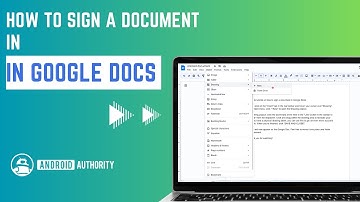 How To Sign a Document in Google Docs