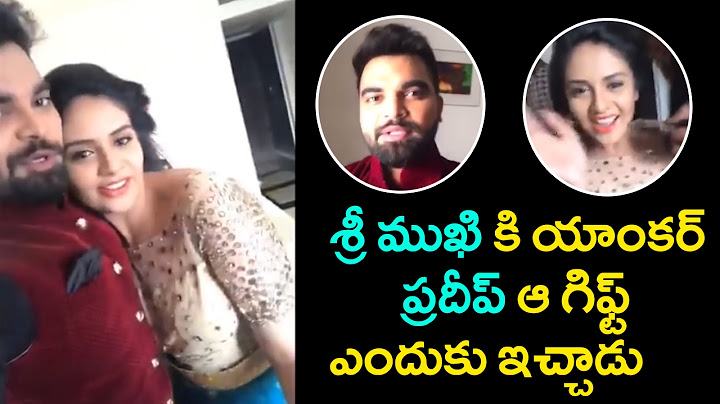 Anchor Pradeep Surprise GIFT To Sreemukhi in LIVE || Cinema Garage