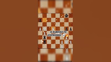 He Blundered The Rook and Resigned! ‼️🔥 #chess #chessgame #chesscom #chesstactics #checkmate