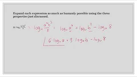 [SL]Examples of Expanding Logarithmic Expressions
