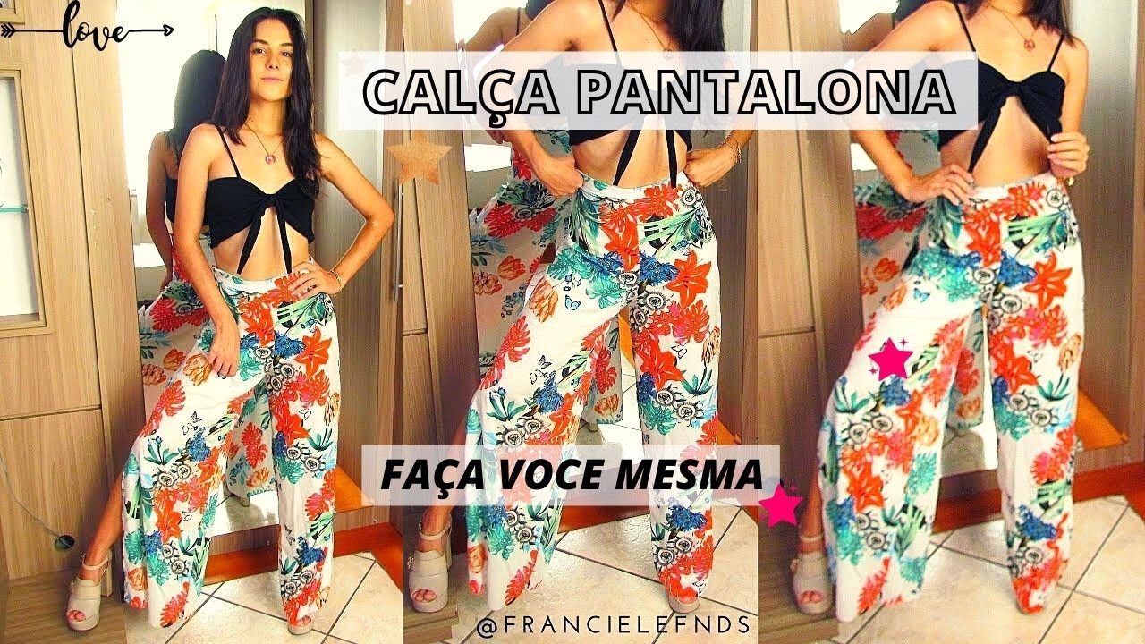 calças pantalonas estampadas