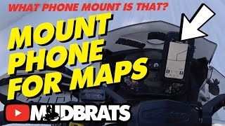 HOW TO INSTALL iPHONE MOUNT ON SNOWMOBILE