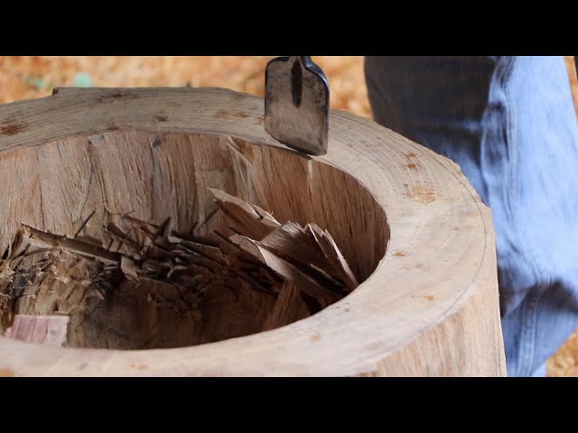 臼職人を素人インタビュー｜山梨県平林の臼づくり - YouTube