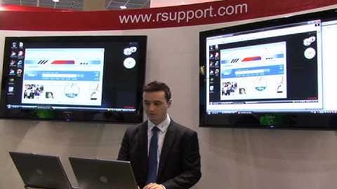 A live demonstration of RemoteView from RSUPPORT.