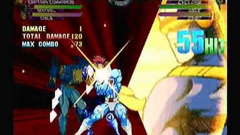 MvC2: Rogue/Gambit/Cyclops 100% Combo