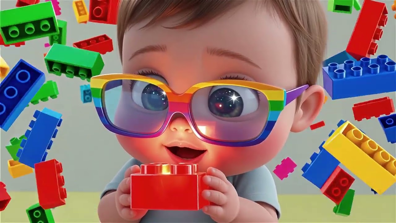 HUGE TOWER! 🏰 Click Click Clack Song for Kids 🧱 Building Blocks