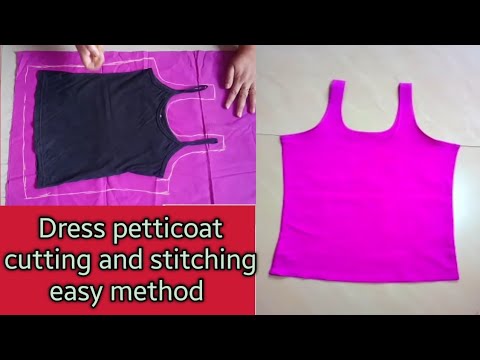 How to stitch dress petticoat | petticoat cutting and stitching easy method@Momsmagic111
