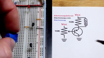 Quick PNP BJT emitter follower common collector electronics circuit set by trimpot
